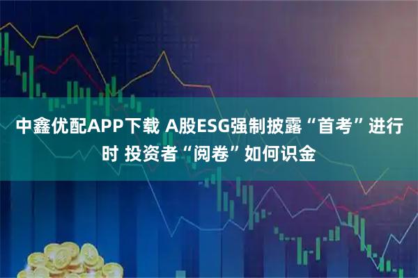 中鑫优配APP下载 A股ESG强制披露“首考”进行时 投资者“阅卷”如何识金
