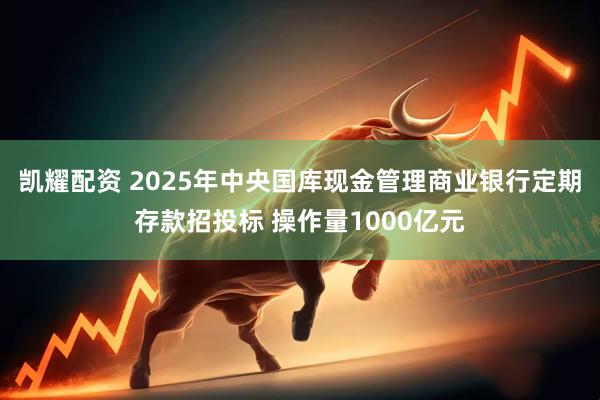 凯耀配资 2025年中央国库现金管理商业银行定期存款招投标 操作量1000亿元